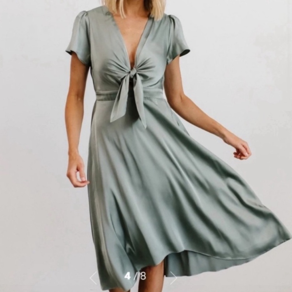 Baltic Born Poppy Satin Midi Dress